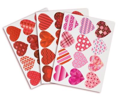 Opakowanie Naklejki wzorzyste serduszka