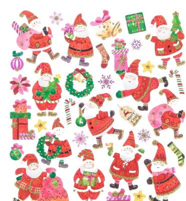 Naklejki z brokatem mikołaje 32szt. Wydawca: Dalprint. SmakLiter.pl Opakowanie Naklejki z brokatem mikołaje 32szt