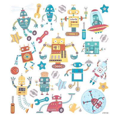 Naklejki z brokatem roboty 28 szt.. Wydawca: DP CRAFT. SmakLiter.pl Opakowanie Naklejki z brokatem roboty 28 szt.