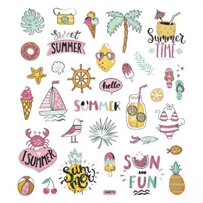 Opakowanie Naklejki z brokatem wakacje 32 szt.