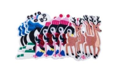 Opakowanie Naklejki z filcu renifery 12szt