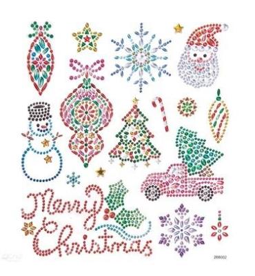 Naklejki z kryształkami Boże Narodzenie 17szt. Wydawca: Dalprint. SmakLiter.pl Opakowanie Naklejki z kryształkami Boże Narodzenie 17szt