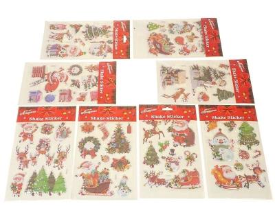 Opakowanie Naklejki z motywem świątecznym MIX