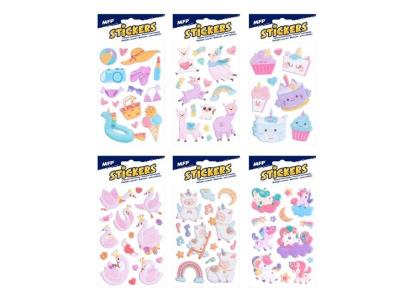 Opakowanie Naklejki z pianki 6122 16x8cm mix