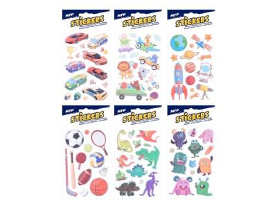 Opakowanie Naklejki z pianki 6123 16x8cm mix