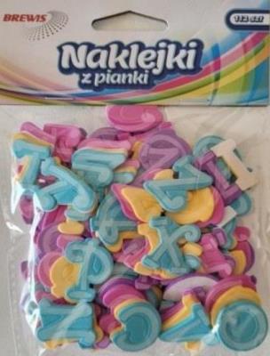 Opakowanie Naklejki z pianki alfabet 112szt