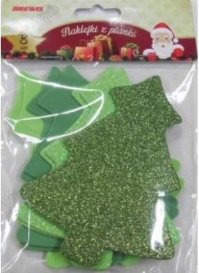 Opakowanie Naklejki z pianki brokatowe Chonki