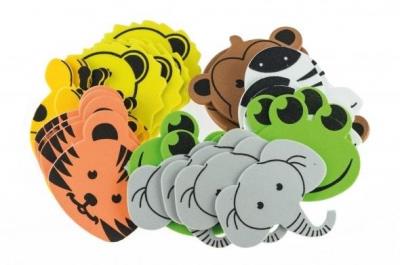 Opakowanie Naklejki z pianki dżungla 35szt