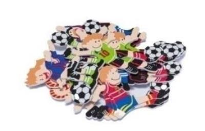 Opakowanie Naklejki z pianki football 18szt