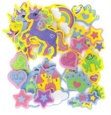 Opakowanie Naklejki z pianki - Jednorożce 50szt
