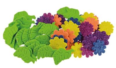 Opakowanie Naklejki z pianki kwiatki 58szt