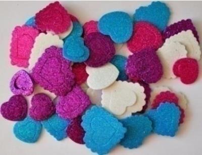 Naklejki z pianki serca 48szt. Wydawca: Brewis. SmakLiter.pl Opakowanie Naklejki z pianki serca 48szt