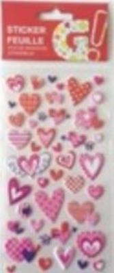 Naklejki z pianki serca. Wydawca: Brewis. SmakLiter.pl Opakowanie Naklejki z pianki serca