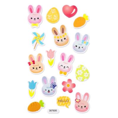 Opakowanie Naklejki z pianki świecące w ciemności zajączki 17 szt.