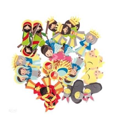 Naklejki z pianki szopka bożonarodzeniowa 36szt. Wydawca: Dalprint. SmakLiter.pl Opakowanie Naklejki z pianki szopka bożonarodzeniowa 36szt