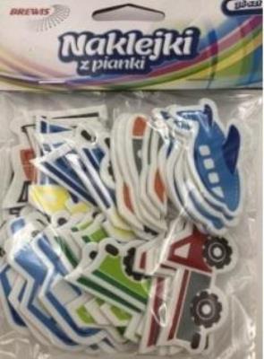 Opakowanie Naklejki z pianki transport 35szt
