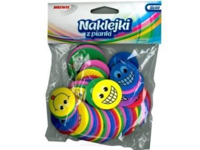 Opakowanie Naklejki z pianki uśmiechy 54szt
