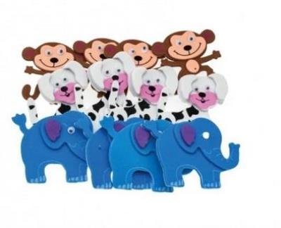 Opakowanie Naklejki z pianki zwierzątka z ruchomymi oczkami