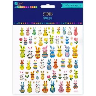 Opakowanie Naklejki zajączki 71szt.DPNK-011