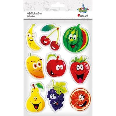 Opakowanie Naklejki żelowe owoce 9szt.