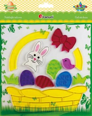 Opakowanie Naklejki żelowe Wielkanoc 12szt