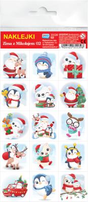 Opakowanie Naklejki. Zima z Mikołajem