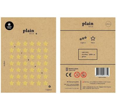 Opakowanie Naklejki Złote Gwiazdy 9mm 42szt