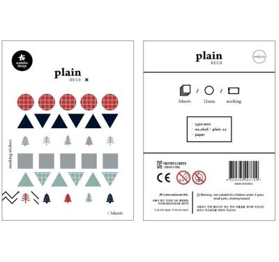 Opakowanie Naklejki Znaczniki #12 Zima 3 ark.