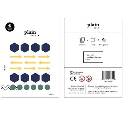 Opakowanie Naklejki Znaczniki #23 Geo 3 ark.