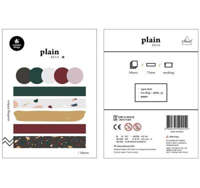 Opakowanie Naklejki Znaczniki #31 Color 3 ark.