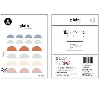 Opakowanie Naklejki Znaczniki #57 Półkole 3 ark.