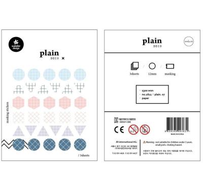 Opakowanie Naklejki Znaczniki #7 Geo 3 ark.