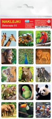 Opakowanie Naklejki. Zwierzęta