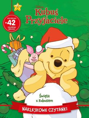 Okładka książki Naklejkowe czytanki. Święta z Kubusiem. Disney Kubuś i Przyjaciele