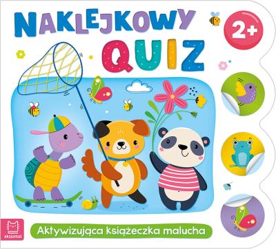 Okładka książki Naklejkowy quiz 2+ Aktywizująca książeczka malucha