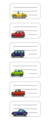 Opakowanie Nalepki na zeszyt NSN02