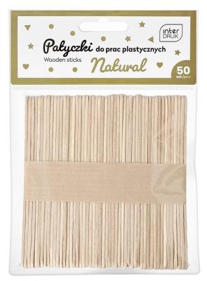 Opakowanie Naturalne patyczki do prac plastycznych 50szt