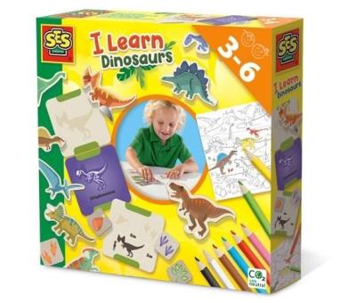 Nauka o dinozaurach zestaw. Wydawca: SES Creative. SmakLiter.pl Opakowanie Nauka o dinozaurach zestaw