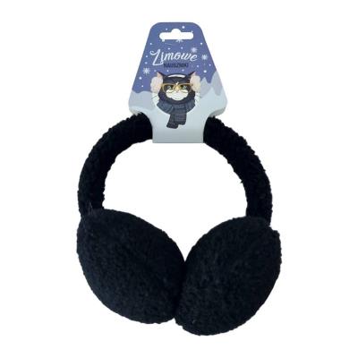 Opakowanie Nauszniki pluszowe czarne