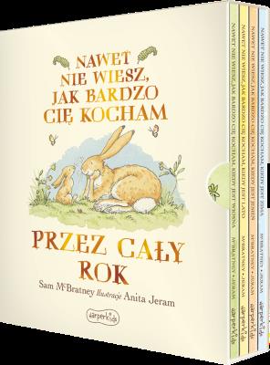 Nawet nie wiesz, jak bardzo cię kocham przez cały rok (edycja specjalna). Autor: Sam McBratney. SmakLiter.pl Okładka książki Nawet nie wiesz, jak bardzo cię kocham przez cały rok (edycja specjalna)