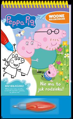 Nie ma to jak rodzinka!. Świnka Peppa. Wodne kolorowanie. Autor: Opracowanie zbiorowe. SmakLiter.pl Okładka książki Nie ma to jak rodzinka!. Świnka Peppa. Wodne kolorowanie