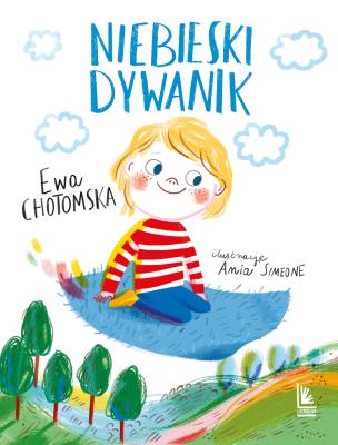 Niebieski dywanik. Autor: Ewa Chotomska. SmakLiter.pl Okładka książki Niebieski dywanik