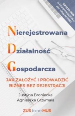 Okładka książki Nierejestrowana Działalność Gospodarcza
