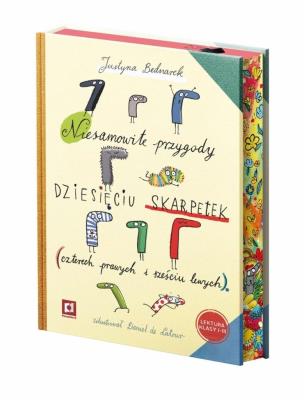Okładka książki Niesamowite przygody dziesięciu skarpetek. Barwione brzegi