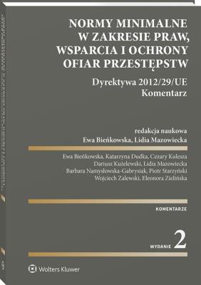 Okładka książki Normy minimalne w zakresie praw, wsparcia i ochrony ofiar przestępstw