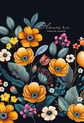 Opakowanie Notatnik 105x165/64K linia kwiaty FRESH