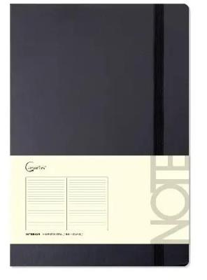 Opakowanie Notatnik A5 96 stron na gumkę czarny