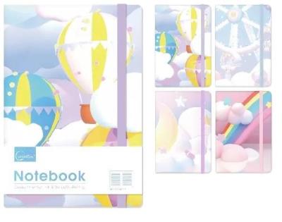 Opakowanie Notatnik A5/96K linia na gumkę MIX