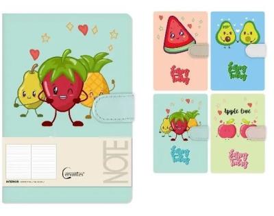 Opakowanie Notatnik A5 linia 144 strony na magnes MIX