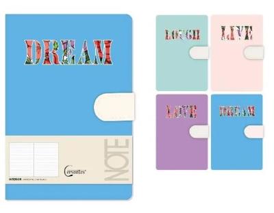 Opakowanie Notatnik A5 linia 144 strony na magnes MIX